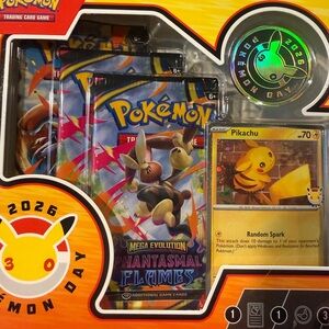 Pokemon Phantasmal Flames Booster Pack Set with Yellow Pikachu Promo